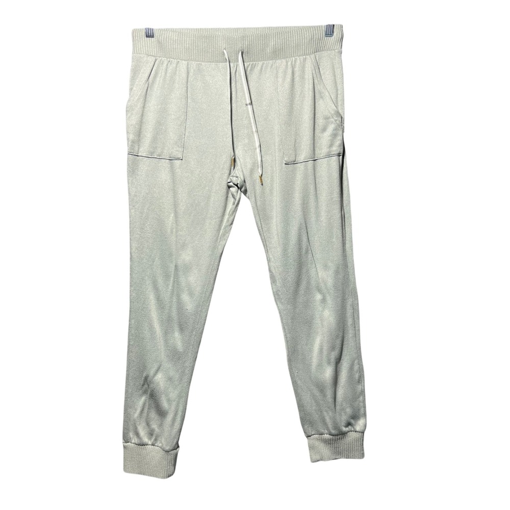 Honeydew Intimates Sage Green Knit Joggers Lounge Pants Large Drawstring Pockets